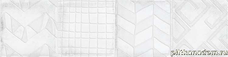 Керамическая плитка Керамин Cifre Alchimia Decor White Настенная плитка 7,5x30