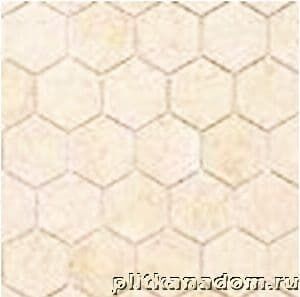 Керамическая плитка Керамин Caramelle Pietrine Hexagonal Crema Marfil MAT hex Мозаика 29,5x30,5х6 (1,8x3)