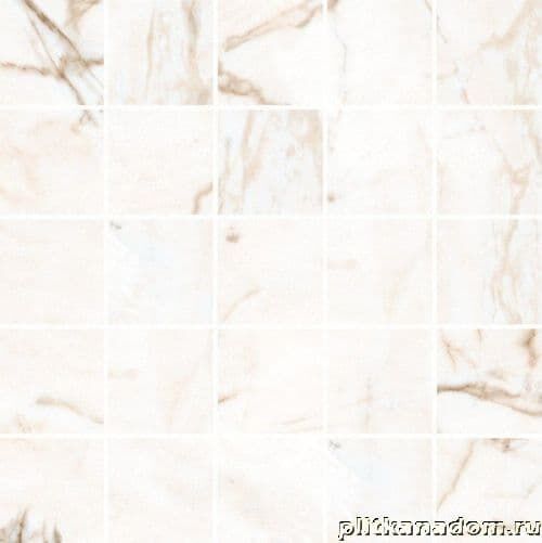 Керамическая плитка Керамин Kerranova Marble Trend Calacatta K-1001-MR-m14 Мозаика 30,7х30,7