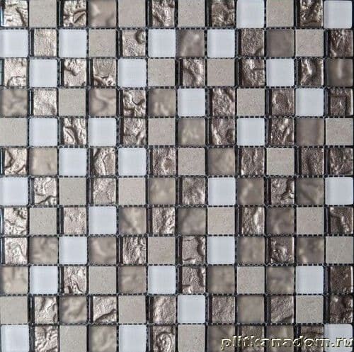 Керамическая плитка Керамин Imagine Mosaic CLHT02 Мозаика из смеси стекла,камня и металла 30х30 (2,3х2,3)