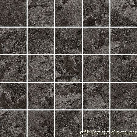 Керамическая плитка Керамин Museum Solto 4D Black EP Мозаика 25x25