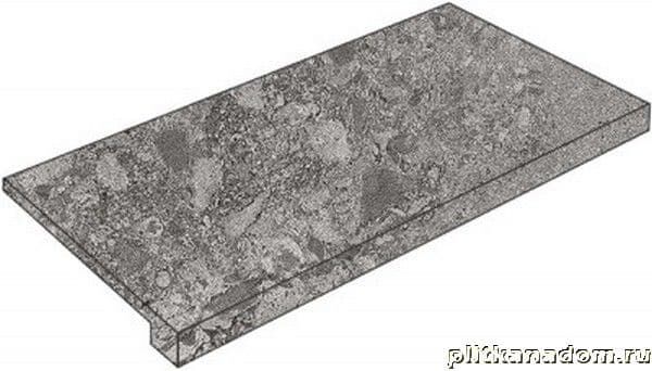 Керамическая плитка Керамин Museum Solto 4D P Grey-EP Ступень 30x100