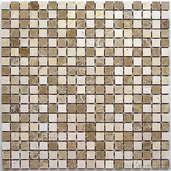 Керамическая плитка Керамин Bonaparte Каменная мозаика Sevilla-15 Slim Полированная 30,5х30,5 (1,5х1,5)