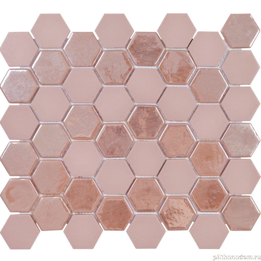 Керамическая плитка Керамин Togama Sixties Pink 6 Мозаика стекло 29,8х33