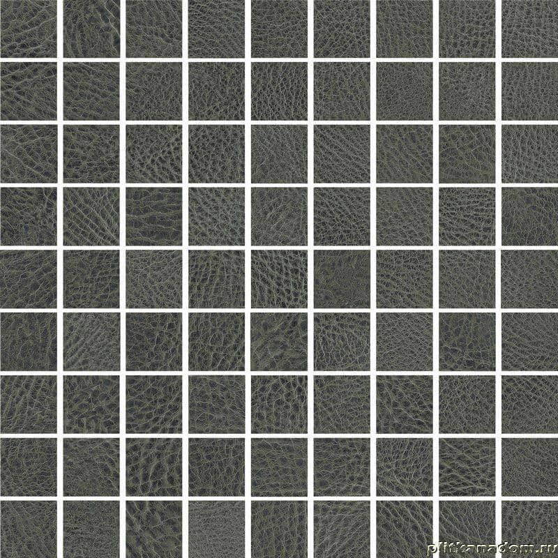Керамическая плитка Керамин Kerranova Shevro K-301-SR-m01 Black Мозаика 30х30