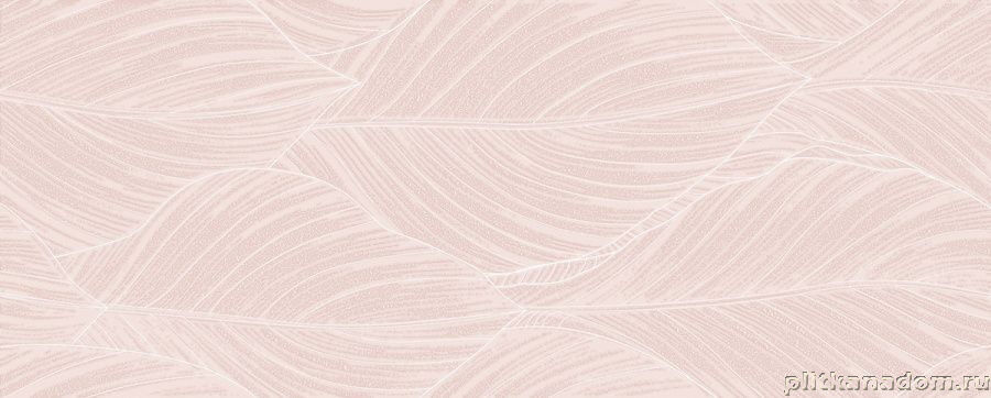 Керамическая плитка Керамин Azori Lounge Blossom Oasis Розовая Глянцевая Настенная плитка 20,1х50,5