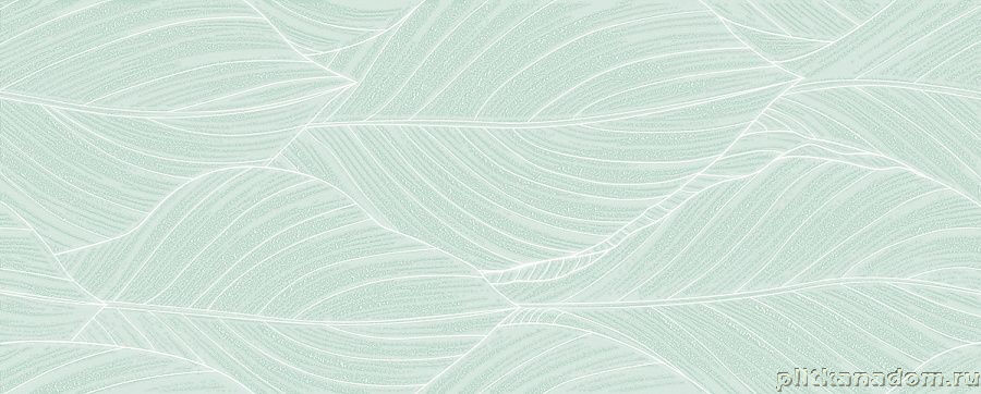 Керамическая плитка Керамин Azori Lounge Mint Oasis Зеленая Глянцевая Настенная плитка 20,1х50,5