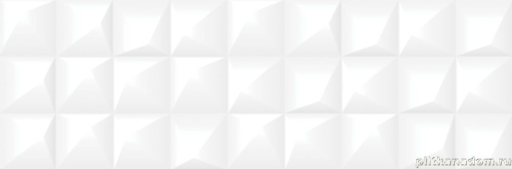 Керамическая плитка Керамин Cersanit Gradient GRS052 Белая Рельеф Настенная плитка 19,8x59,8