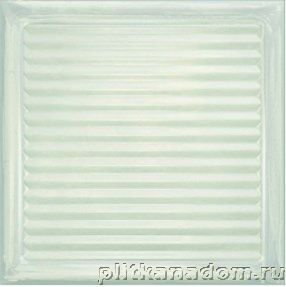 Керамическая плитка Керамин Aparici Glass White Brick Белая Рельефная Настенная плитка 20x20