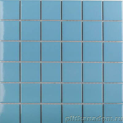 Керамическая плитка Керамин Starmosaic Homework Light Blue Glossy (WB30727) Голубая Глянцевая Мозаика 30,6х30,6 (4,8х4,8