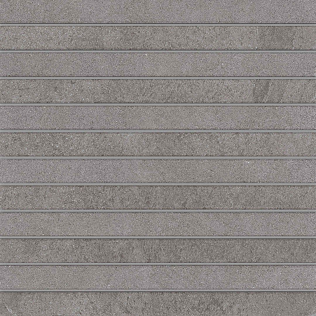 Керамическая плитка Керамин Estima Luna Grey LN02-TE02 Fascia Серая Неполированная Мозаика 30х30