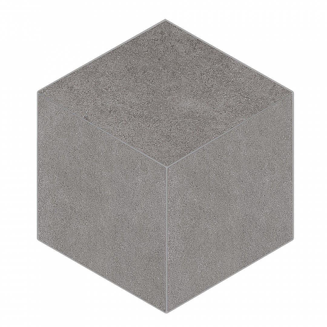 Керамическая плитка Керамин Estima Luna Grey LN02-TE02 Cube Серая Неполированная Мозаика 25х29