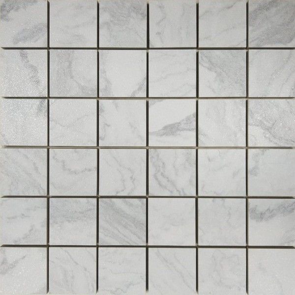 Керамическая плитка Керамин Azteca Ceramica Domino MSCDSWH Soft White Бепая Лаппатированная Мозаика 30х30 (4,8х4,8)