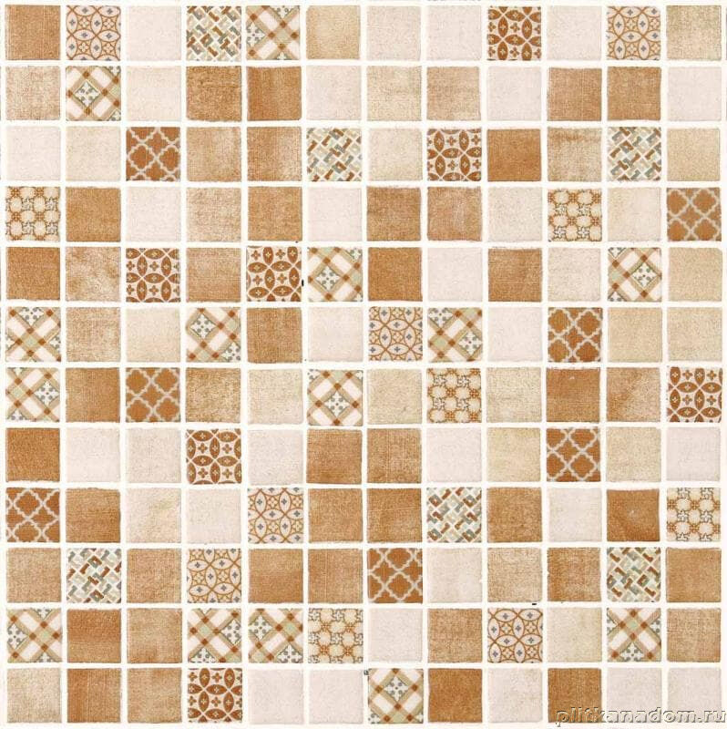 Керамическая плитка Керамин Mosavit Стеклянная мозаика Graphic Riviere Cotto Decor 31,6x31,6