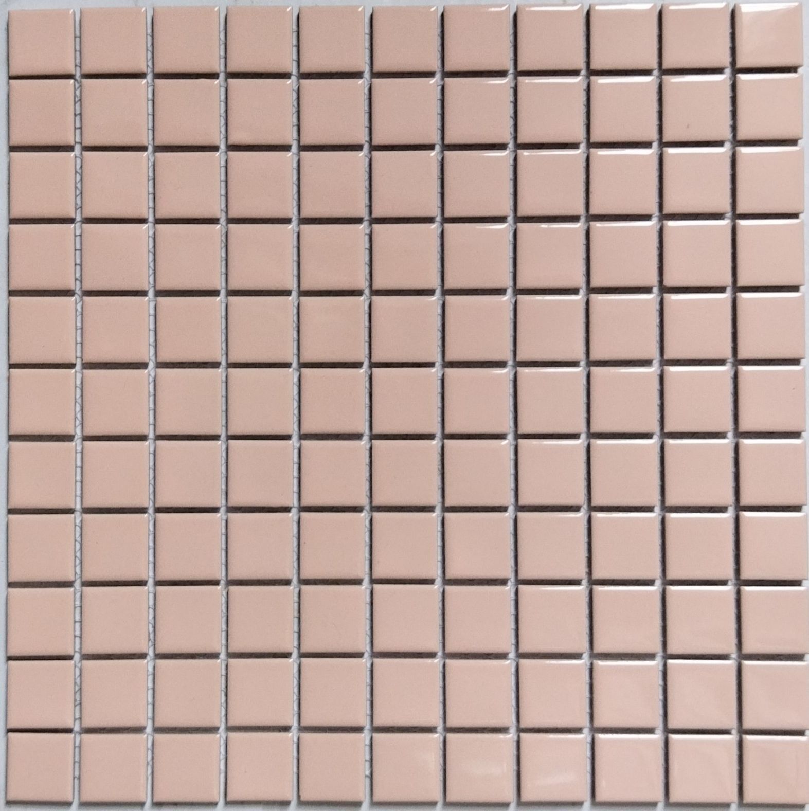 Керамическая плитка Керамин Tonomosaic Мозаика из керамики CFT 3207G Розовая Глянцевая Мозаика 30х30 (2,5х2,5)