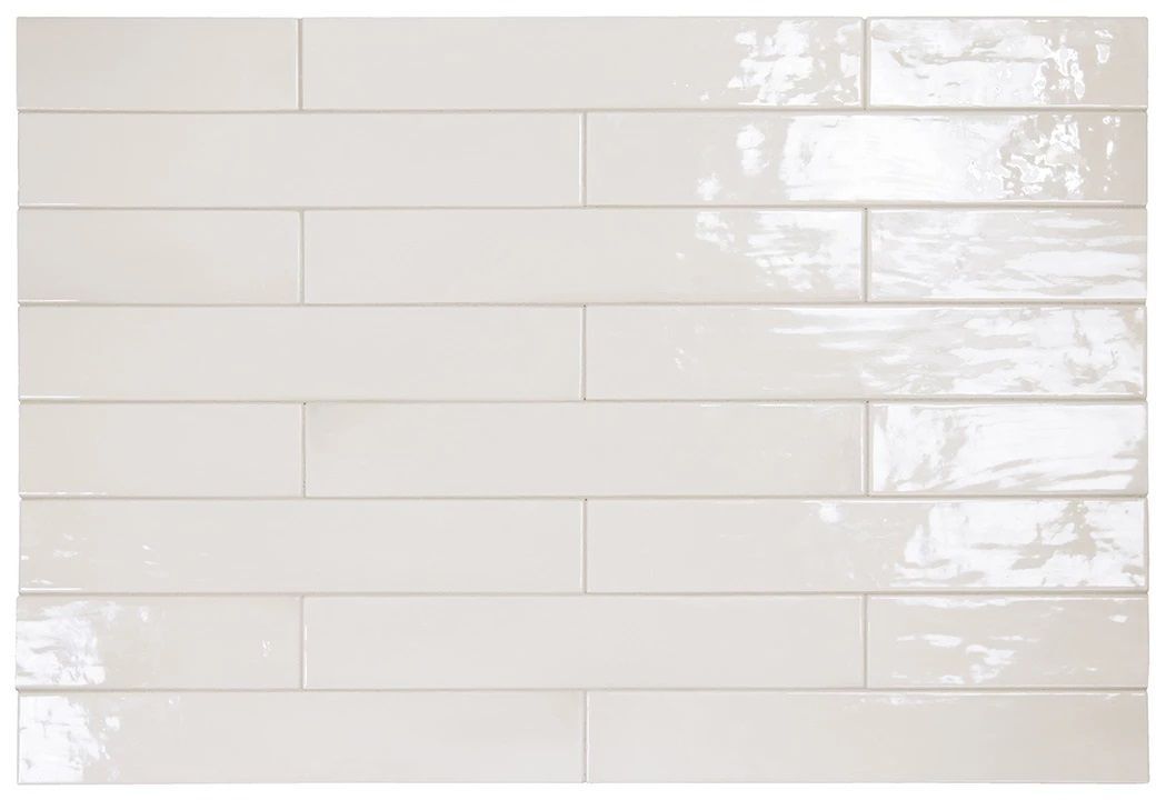 Керамическая плитка Керамин Equipe Manacor White Белая Глянцевая Настенная плитка 6,5х40