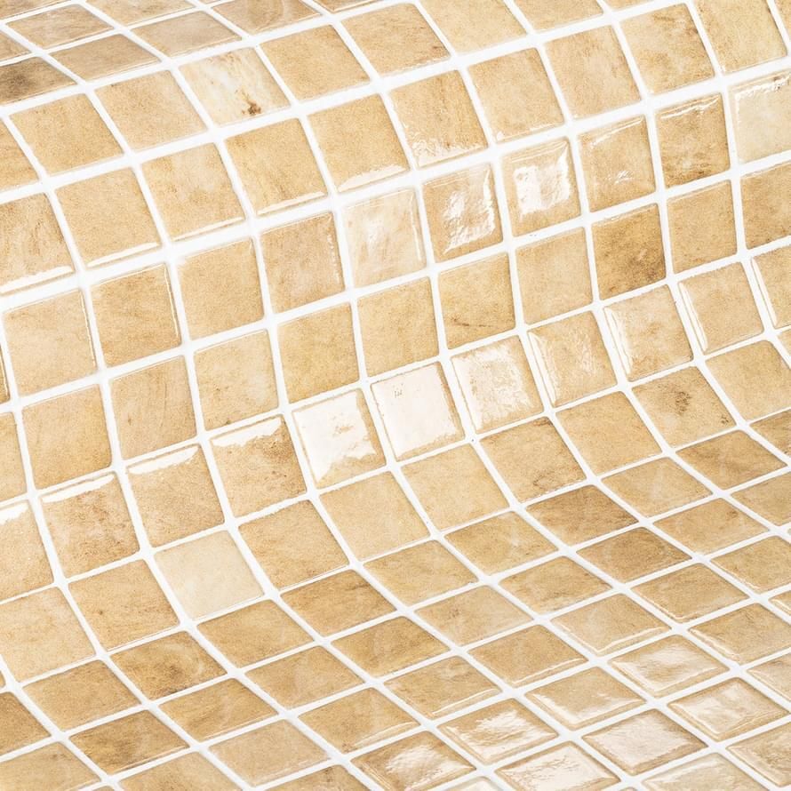 Керамическая плитка Керамин Ezarri Gemma Berilo Бежевая Глянцевая Мозаика 31,3х49,5 (2,5х2,5)