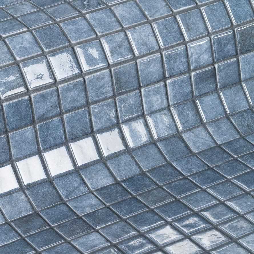 Керамическая плитка Керамин Ezarri Gemma Lapis Синяя Глянцевая Мозаика 31,3х49,5 (2,5х2,5)