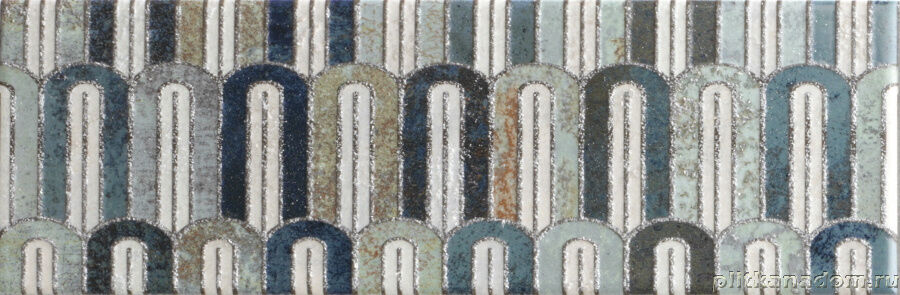 Керамическая плитка Керамин Mainzu Bellagio Arco Blu Плитка настенная 10x30
