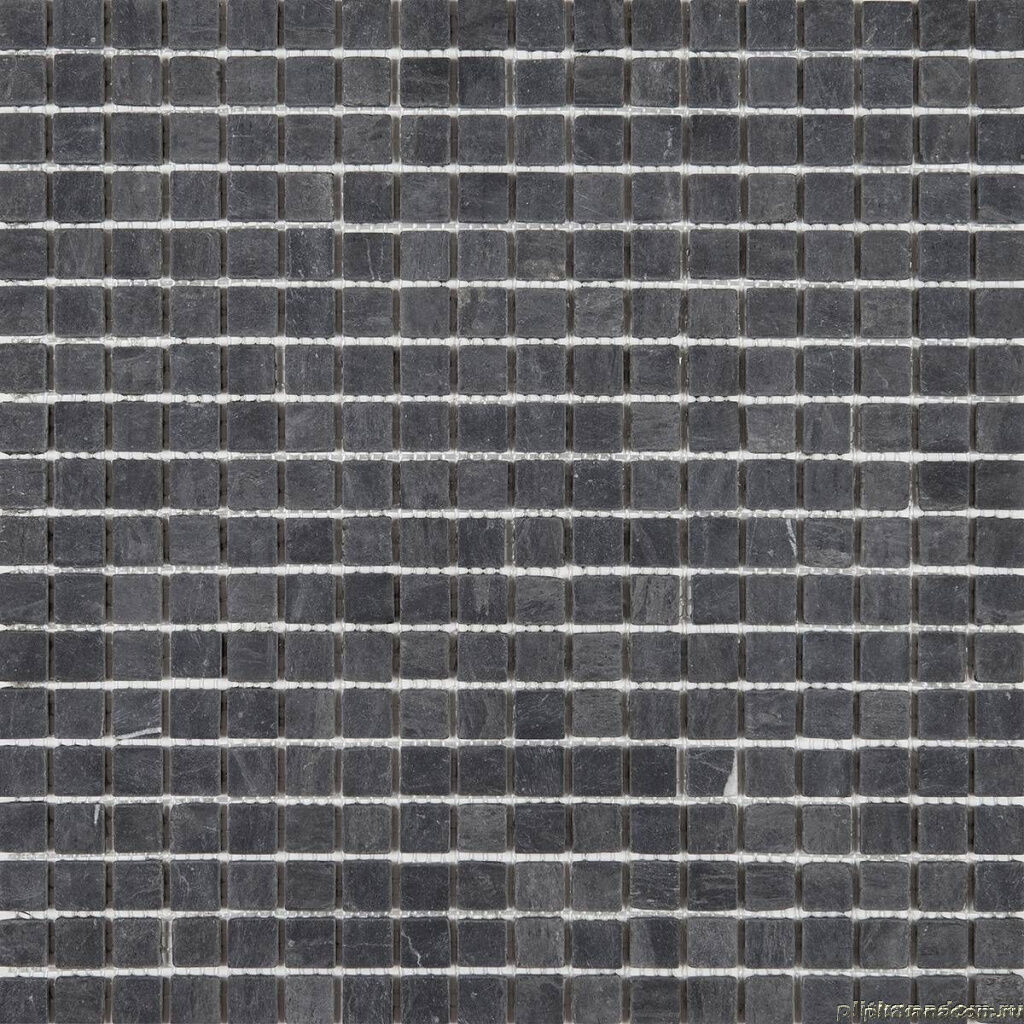 Керамическая плитка Керамин Imagine Mosaic STN10154 Темно-серая Полированная Мозаика из камня 30х30 (1,5х1,5)
