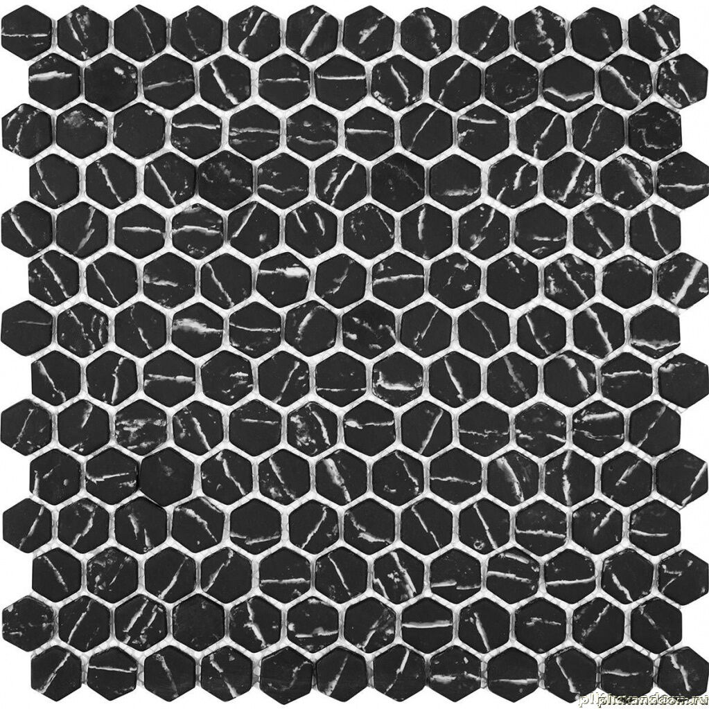 Керамическая плитка Керамин Imagine Mosaic AGHG23-Black Черная Глянцевая Мозаика из керамики 29,3х27,4