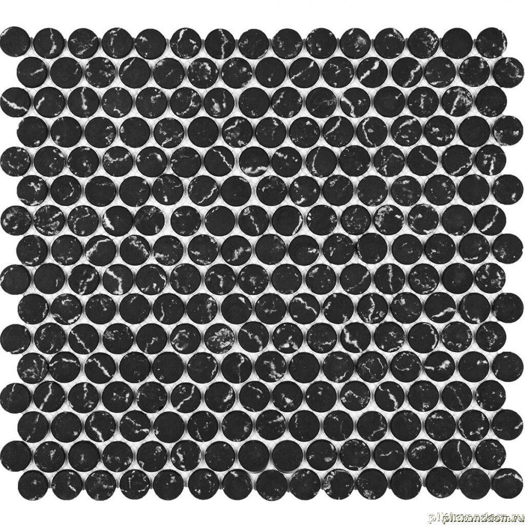 Керамическая плитка Керамин Imagine Mosaic AGKO19-Black Черная Глянцевая Мозаика из керамики 29,2х30,3
