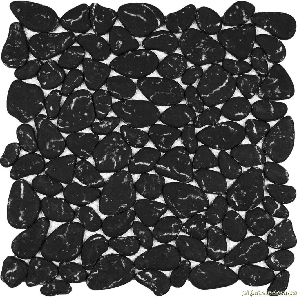 Керамическая плитка Керамин Imagine Mosaic AGPBL-Black Черная Глянцевая Мозаика из керамики 28,5х28,5