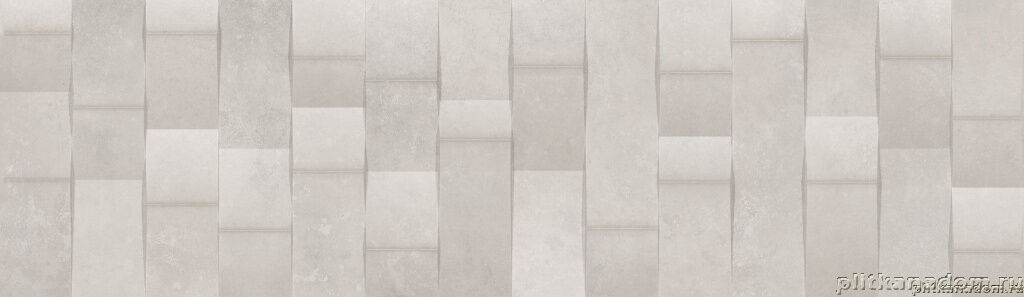 Керамическая плитка Керамин Ibero Gravity Concept Pearl Серая Матовая Ректифицированная Настенная плитка 29x100