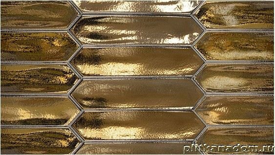 Керамическая плитка Керамин Equipe Lanse Gold Желтая Глянцевая Настенная плитка 5x25