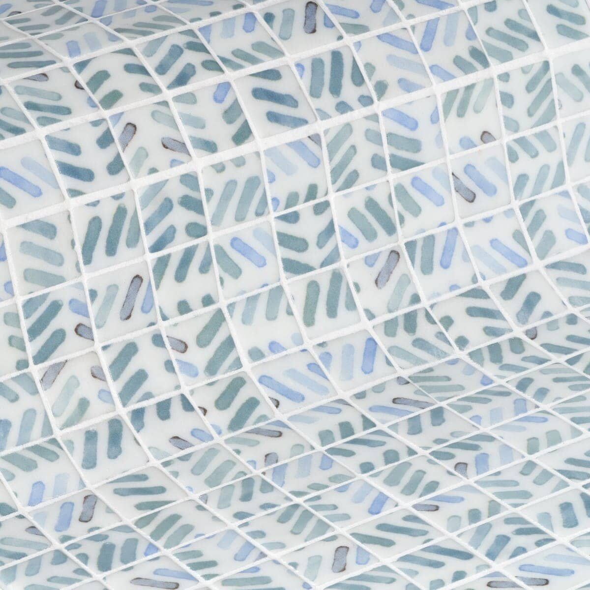 Керамическая плитка Керамин Ezarri Aquarelle Strokes Мозаика 31,3x49,5