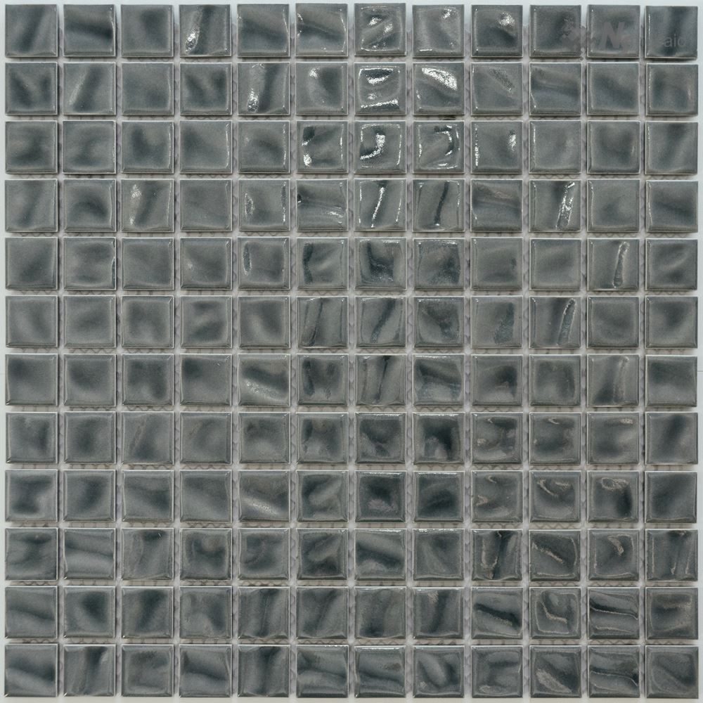 Керамическая плитка Керамин NS-Mosaic Porcelain series P-534 Керамика Глянцевая Серая Мозаика 30х30 (2,3х2,3)