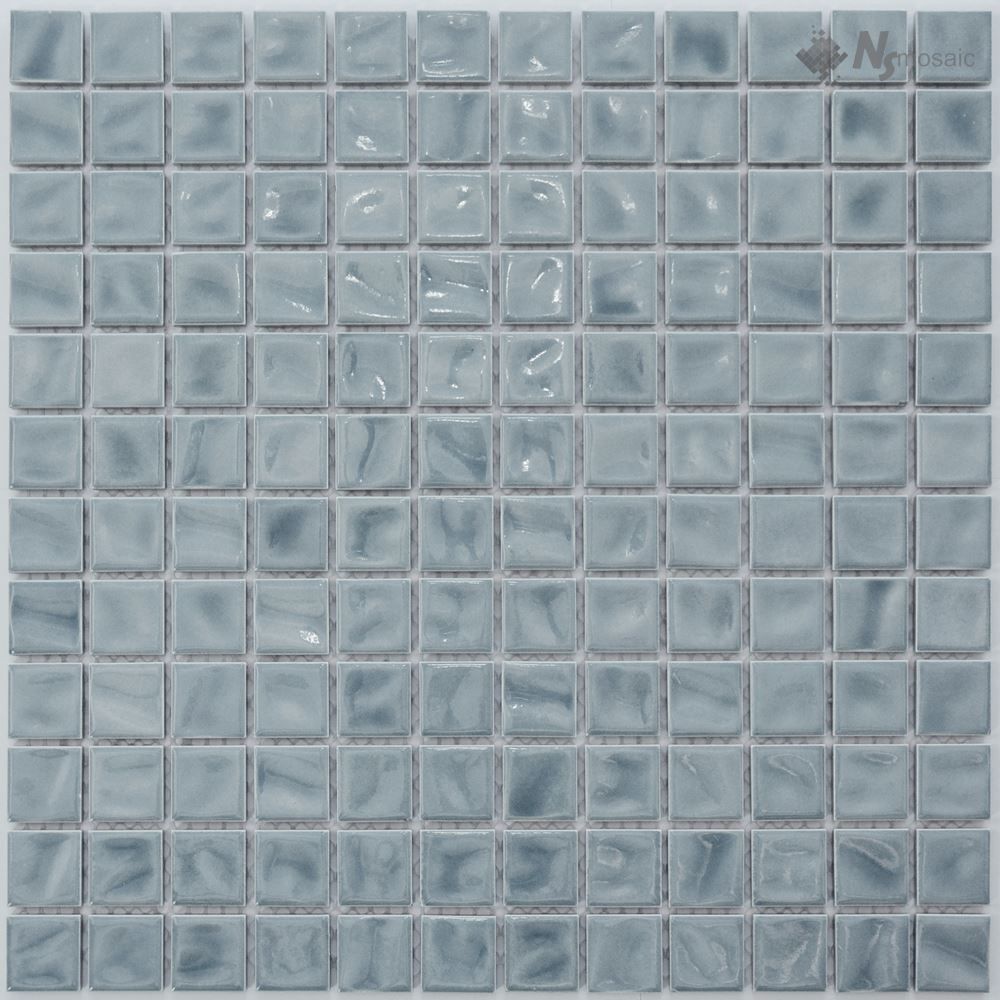 Керамическая плитка Керамин NS-Mosaic Porcelain series P-536 Керамика Глянцевая Серая Мозаика 30х30 (2,3х2,3)