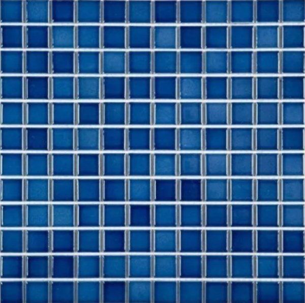 Керамическая плитка Керамин NS-Mosaic Porcelain series PW2323-25 Керамика Глянцевая Синяя Мозаика 30х30 (2,3х2,3)