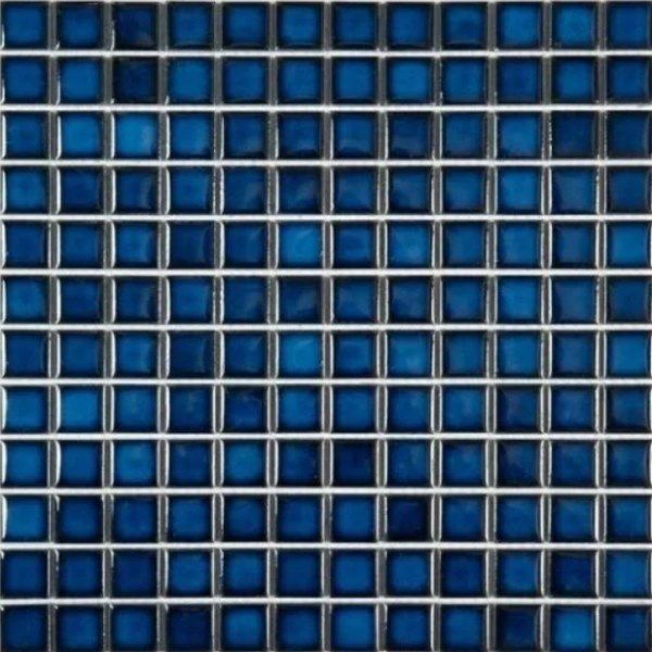 Керамическая плитка Керамин NS-Mosaic Porcelain series PW2323-26 Керамика Глянцевая Синяя Мозаика 30х30 (2,3х2,3)