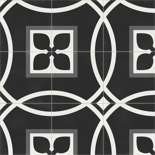 Керамическая плитка Керамин Aparici Vienna Secession Natural Черно-белый Матовый Керамогранит 59,2x59,2