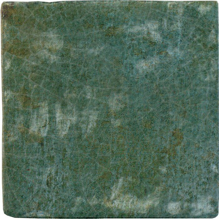 Керамическая плитка Керамин Harmony Dyroy Green Зеленая Глянцевая Настенная плитка 10x10