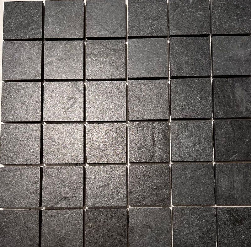 Керамическая плитка Керамин Grespania Annapurna Negro AN3027 Черная Матовая Мозаика 30x30 (2,7х2,7)