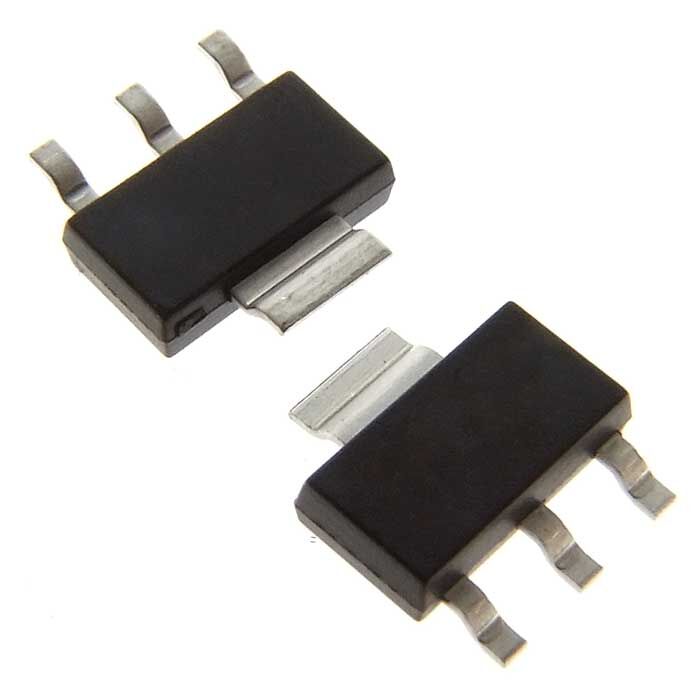 Транзистор полевой ST Microelectronics, N-канальный, 800В, 2.5Вт, корпус SOT-223 STN1NK80Z