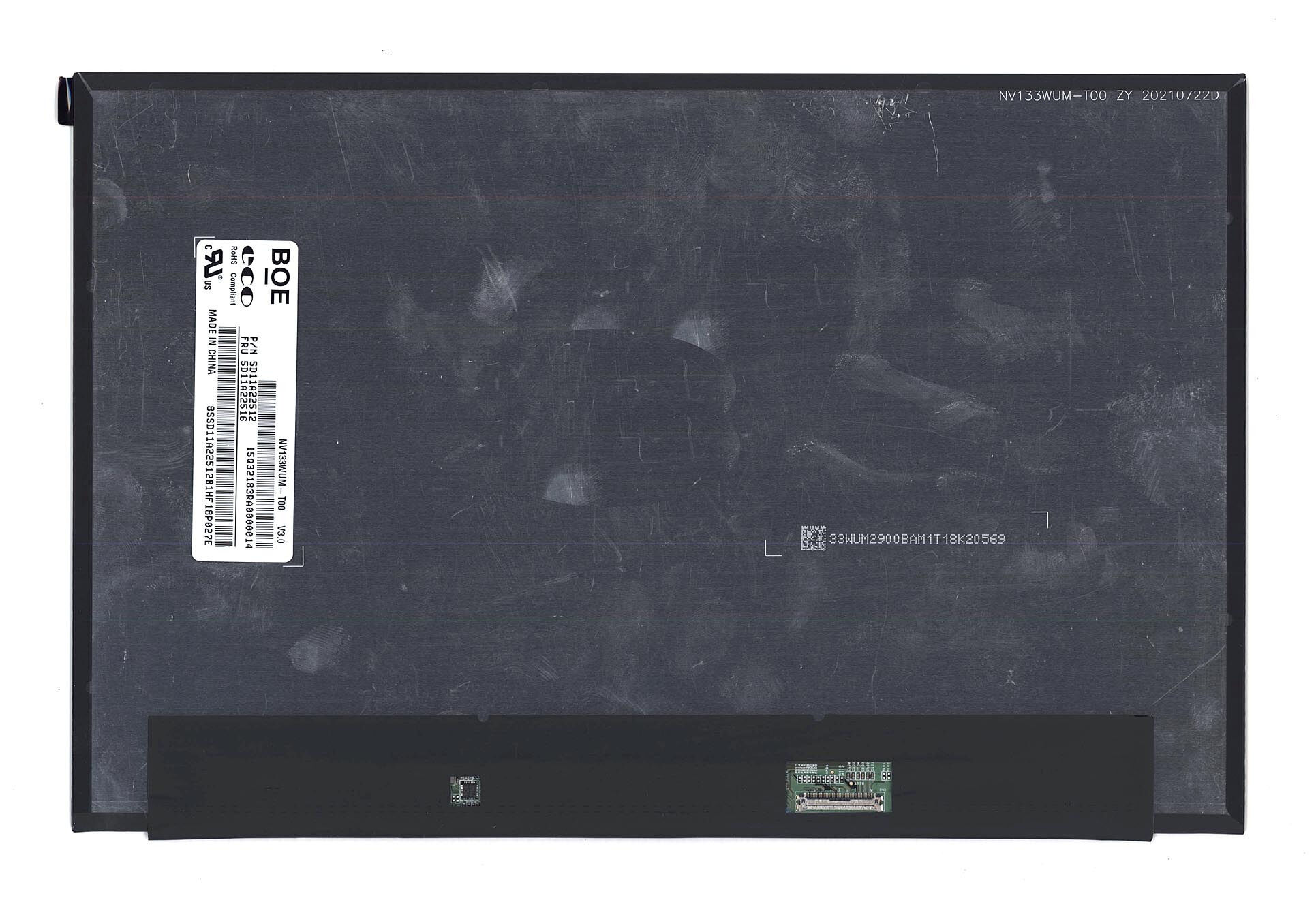 Матрица для ноутбука 13.3 1920x1200 40pin eDp Slim ADS NV133WUM-T00 Matte 60Hz Touch