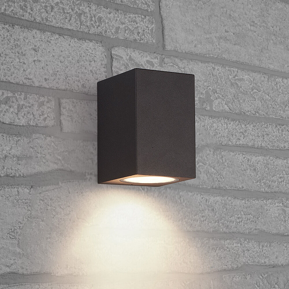 Светильник на стену уличный Feron DH050 GU10 230V черный 48325