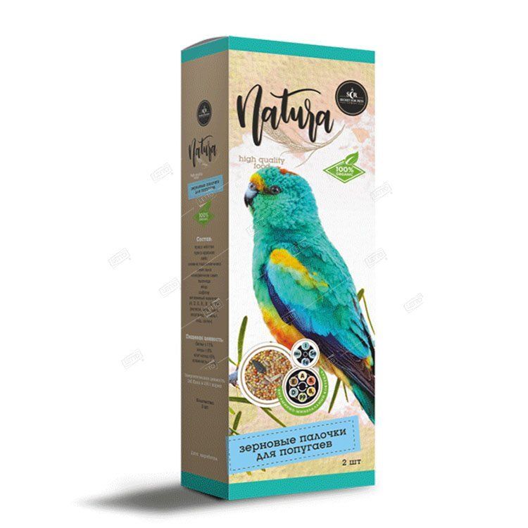 Зерновые палочки для попугаев Secret Natura витаминно-минеральный коктейль 2шт (18) 47558