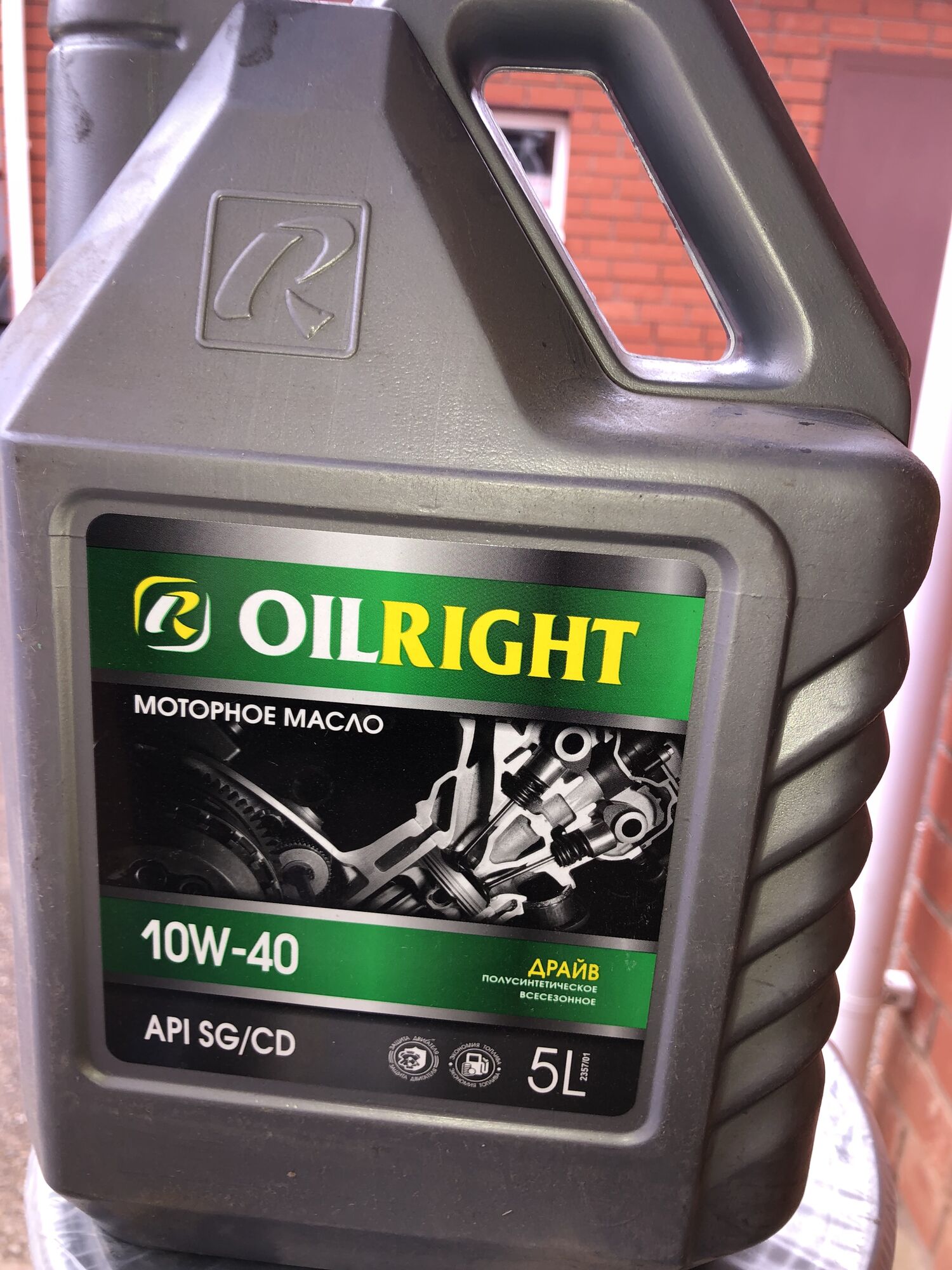 Масло моторное OILRIGHT 10W-40, 5л