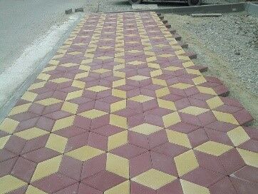 Тротуарная плитка бетонная вибропрессованная Ромб 8002