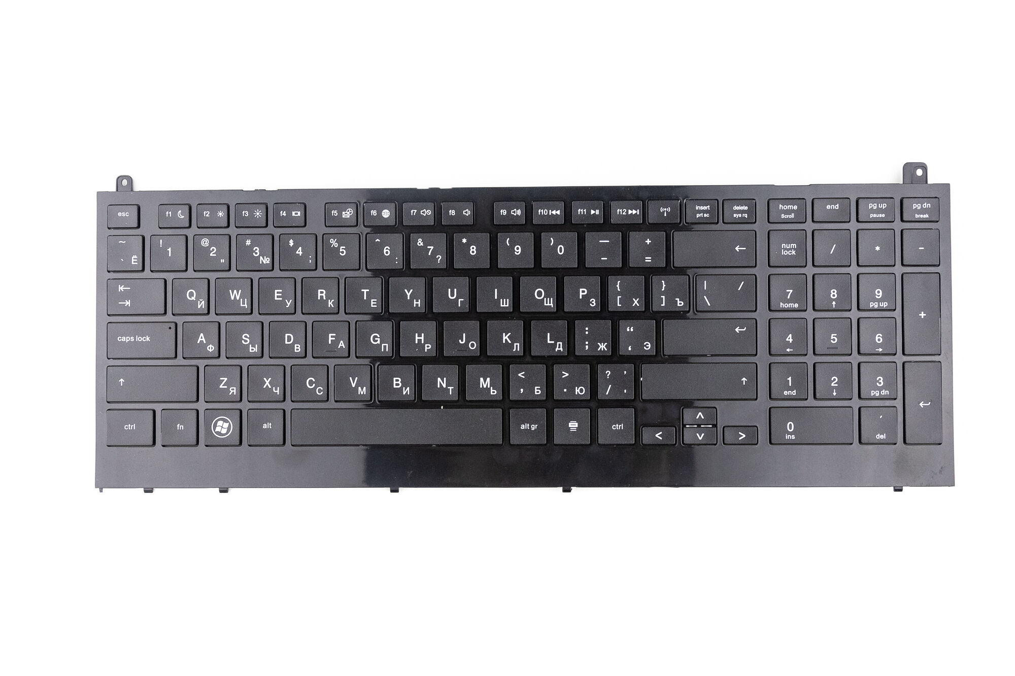 Клавиатура для HP Probook 4520S 4525s черная с рамкой p/n: NSK-HN1SW 9Z.N4CSW.10R 90.4GL07.S0R
