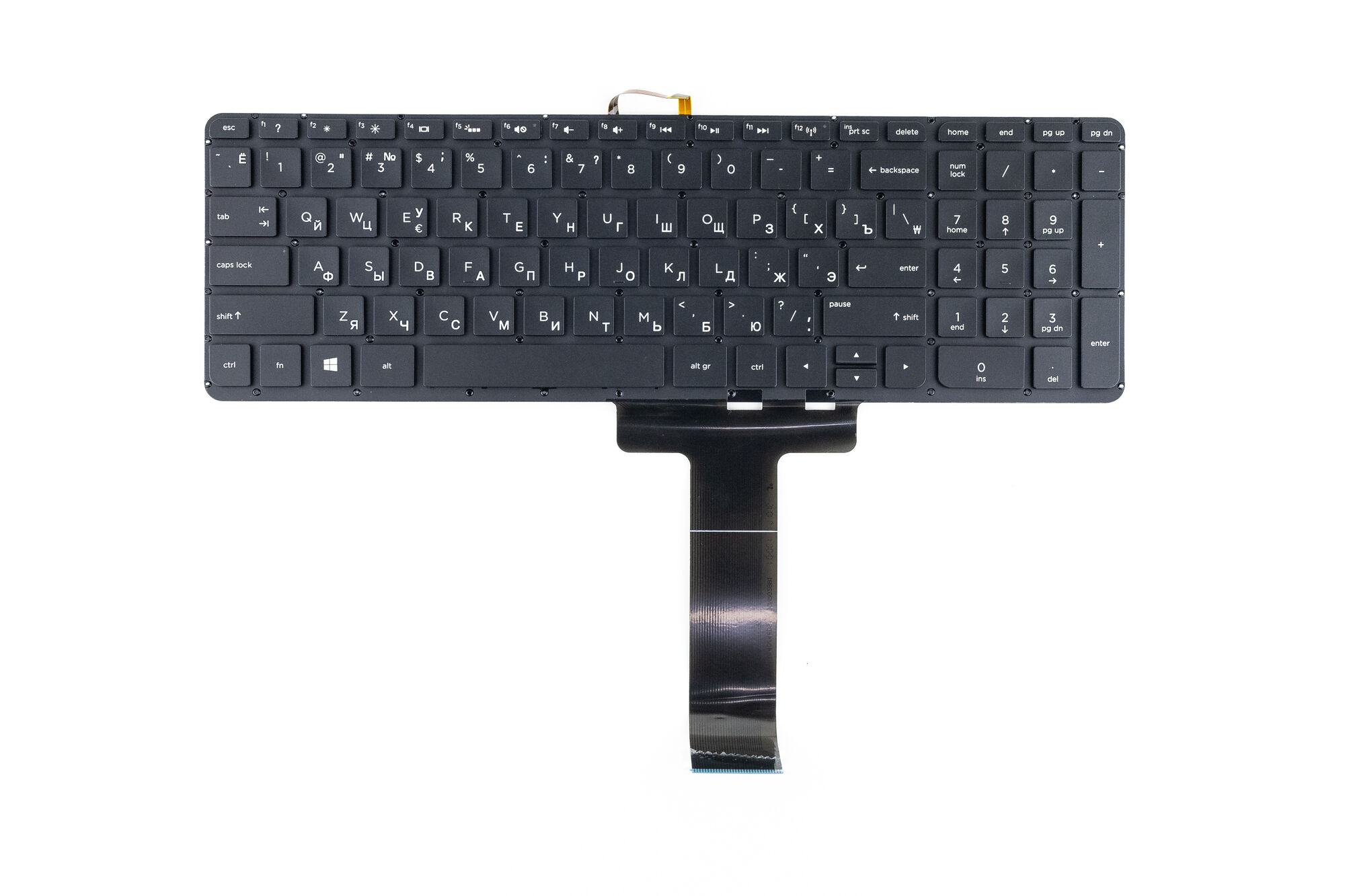 Клавиатура для HP 15-u черная с подсветкой p/n: 798954-031, NSK-CW0BW 0U, 9Z. NC8BW. 00U