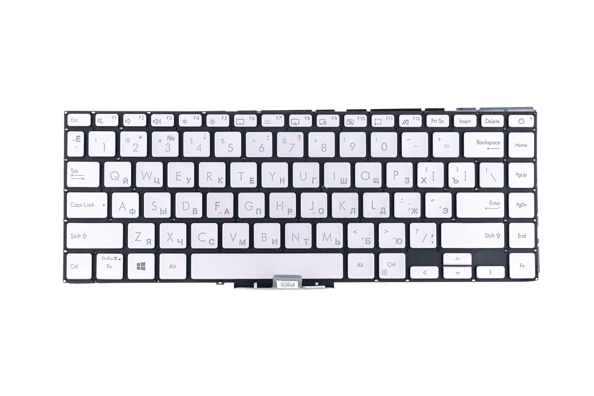 Клавиатура для Asus UX435EA UX435EG серебро p/n: 0KNB0-260LTW00, ASM19G53RCJ9206