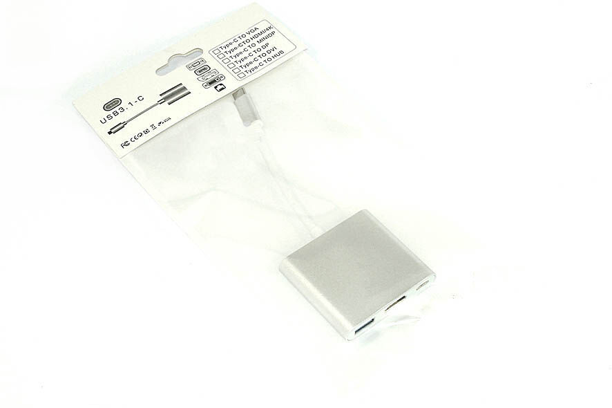 Адаптер Multiport Type-C на USB, HDMI 2.0 Type-С для MacBook Переходники для ноутбуков