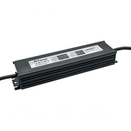 Трансформатор электронный для светодиодной ленты 100W 12V IP67 (драйвер)