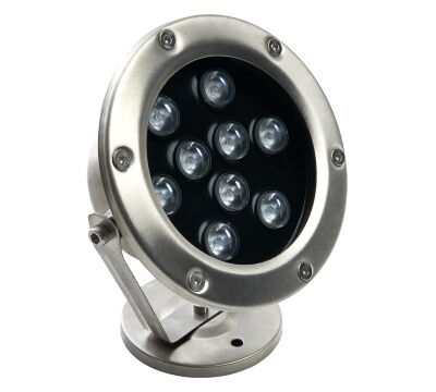 Светодиодный светильник подводный Feron LL-824, 9W, AC24V, низковольтный, 6400К, металлик, прожектор подсветки бассейнов
