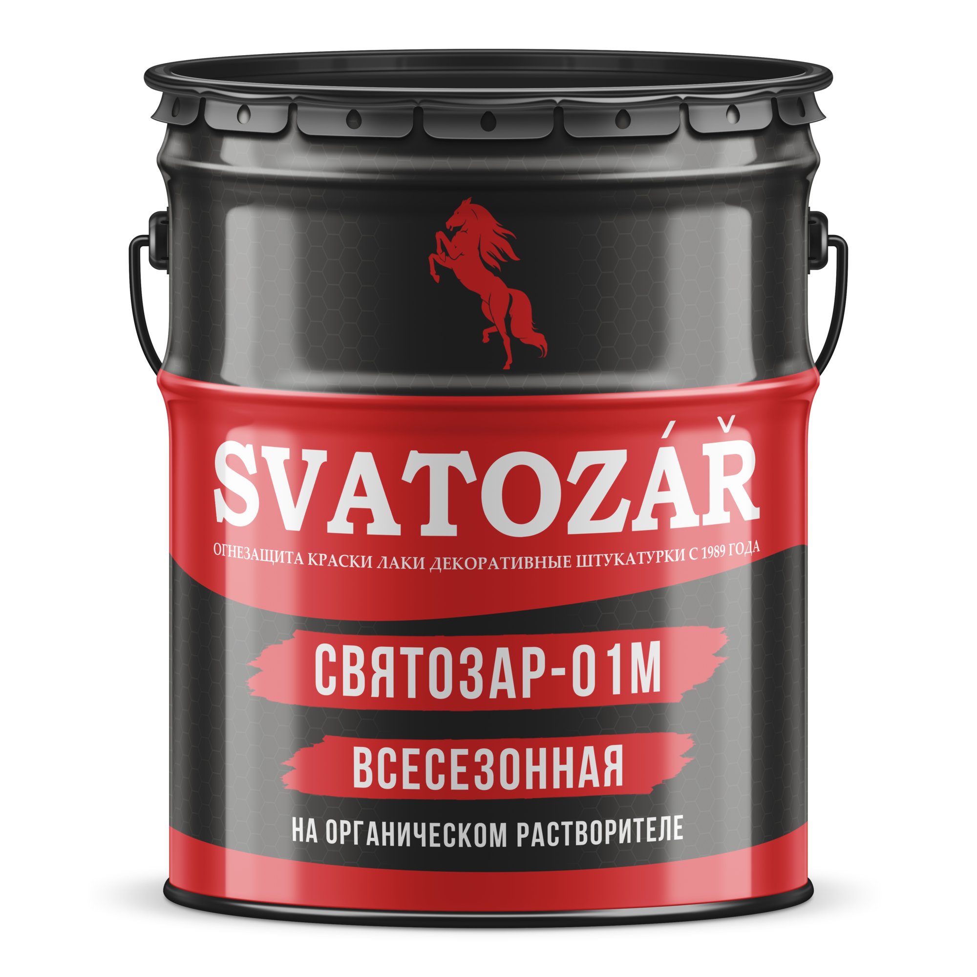 Краска огнезащитная для металлоконструкций на органической основе Белый, 25 кг Finlux SVATOZAR СВ-01М